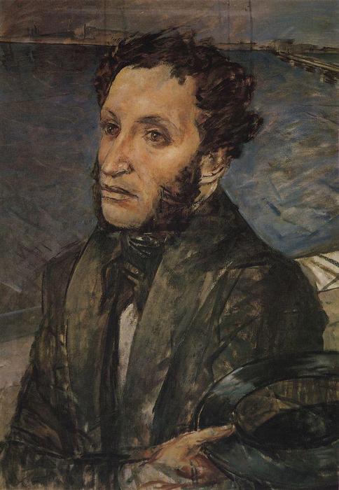 Pushkin In St. Petersburg — Kuzma Petrov-vodkin