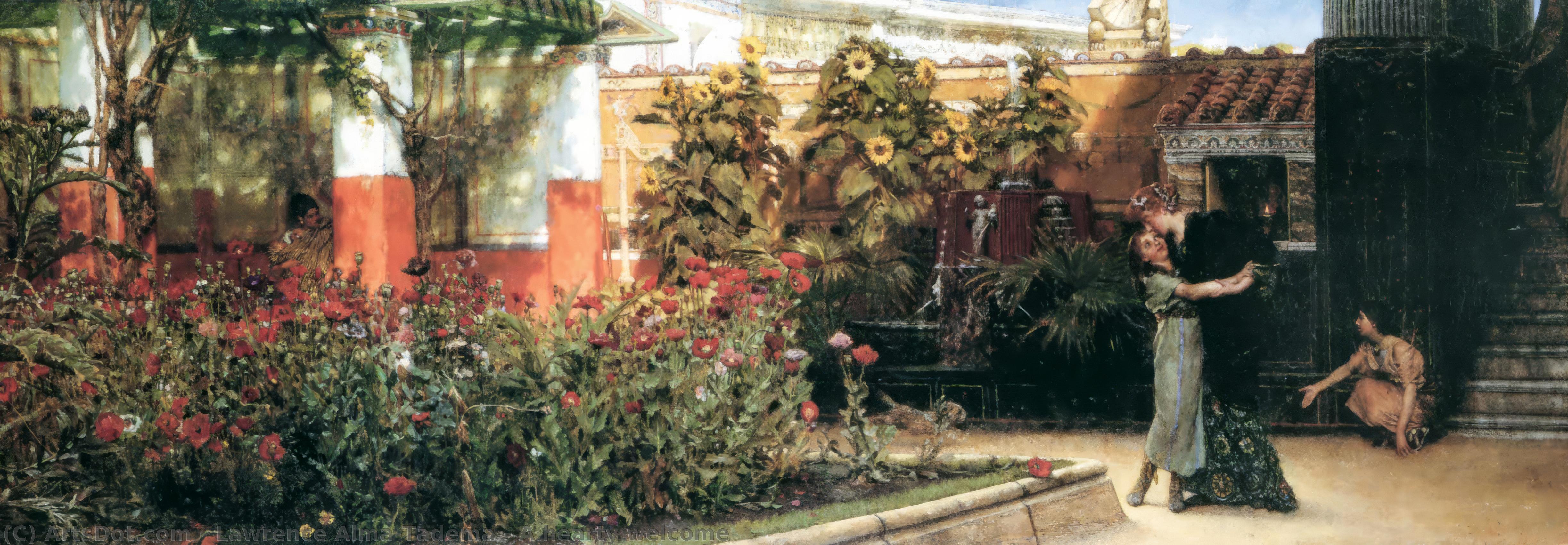 A Hearty Welcome — Lourens Alma Tadema