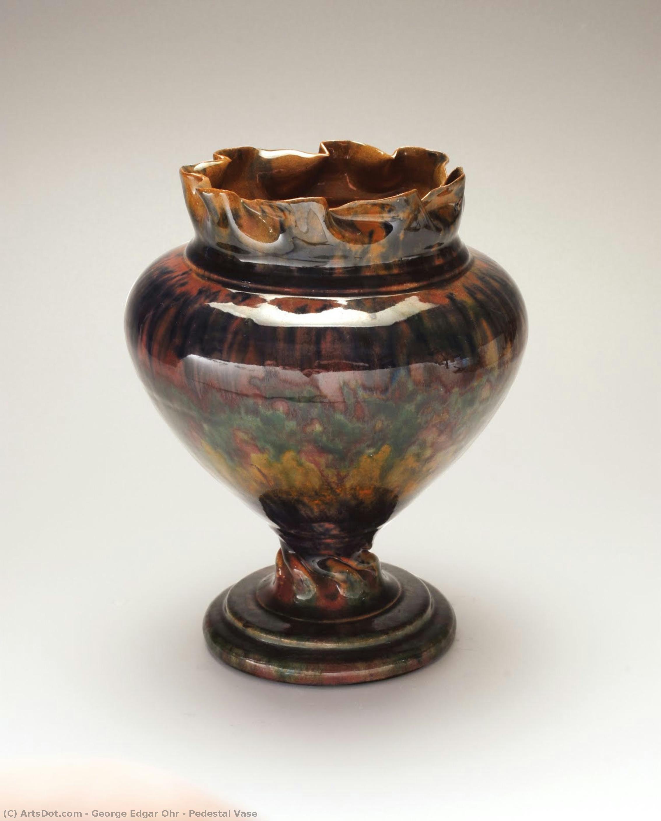 Pedestal Vase — George Edgar Ohr