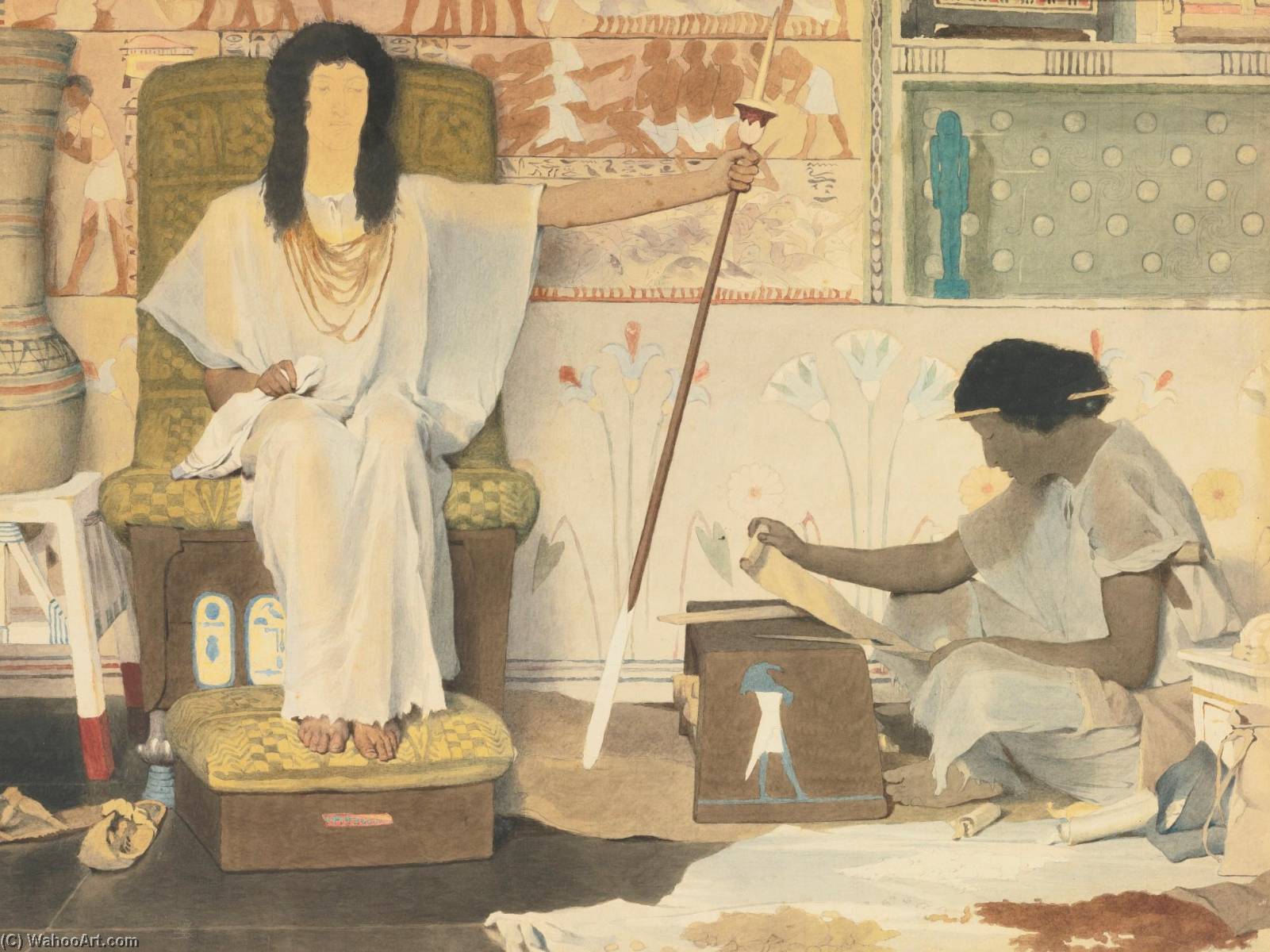 Joseph, Overseer Of Pharaoh's Granaries (study) — Lourens Alma Tadema