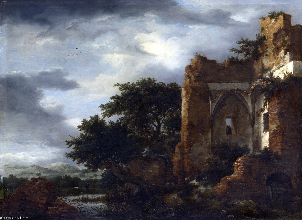 Ruins In A Dune Landscape — Jacob Isaackszoon Van Ruisdael