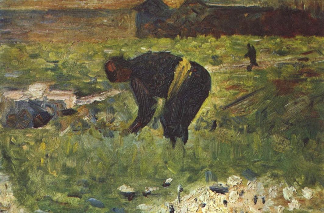 Farmer To Work — Georges Pierre Seurat