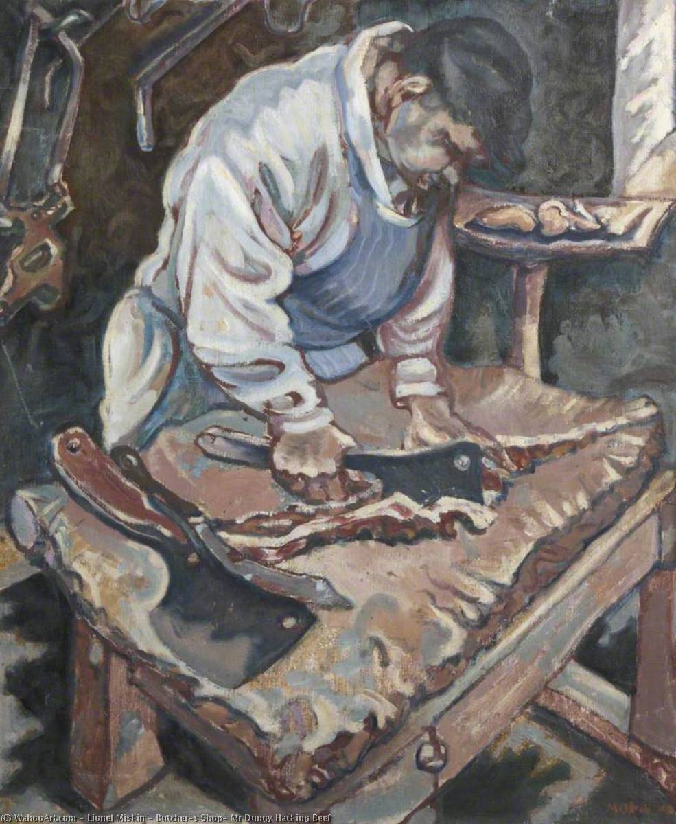 Butcher's Shop, Mr Dungy Hacking Beef — Lionel Miskin