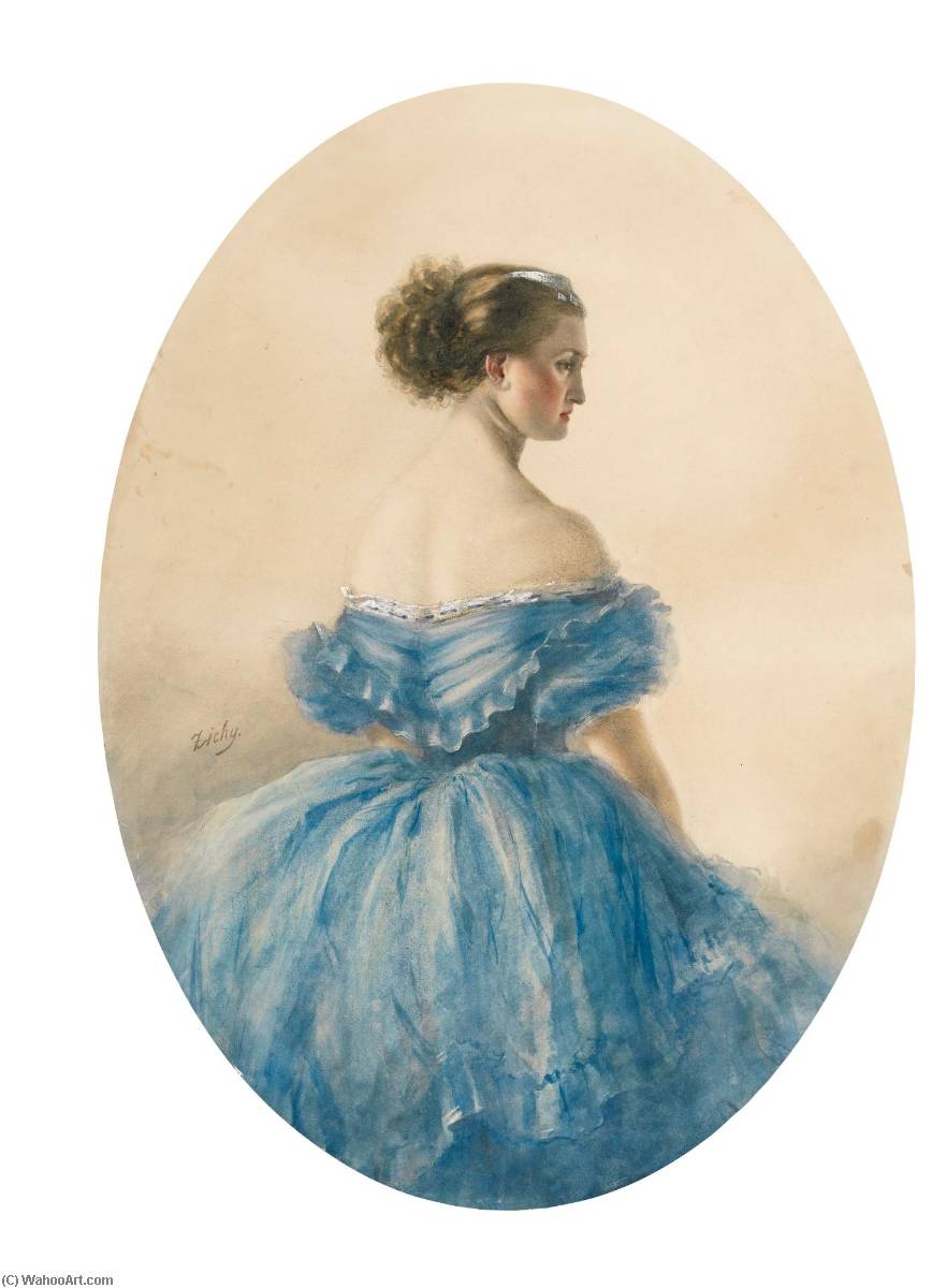 Portrait Of Princess Anna Wittgenstein — Count Mihaly Von Zichy