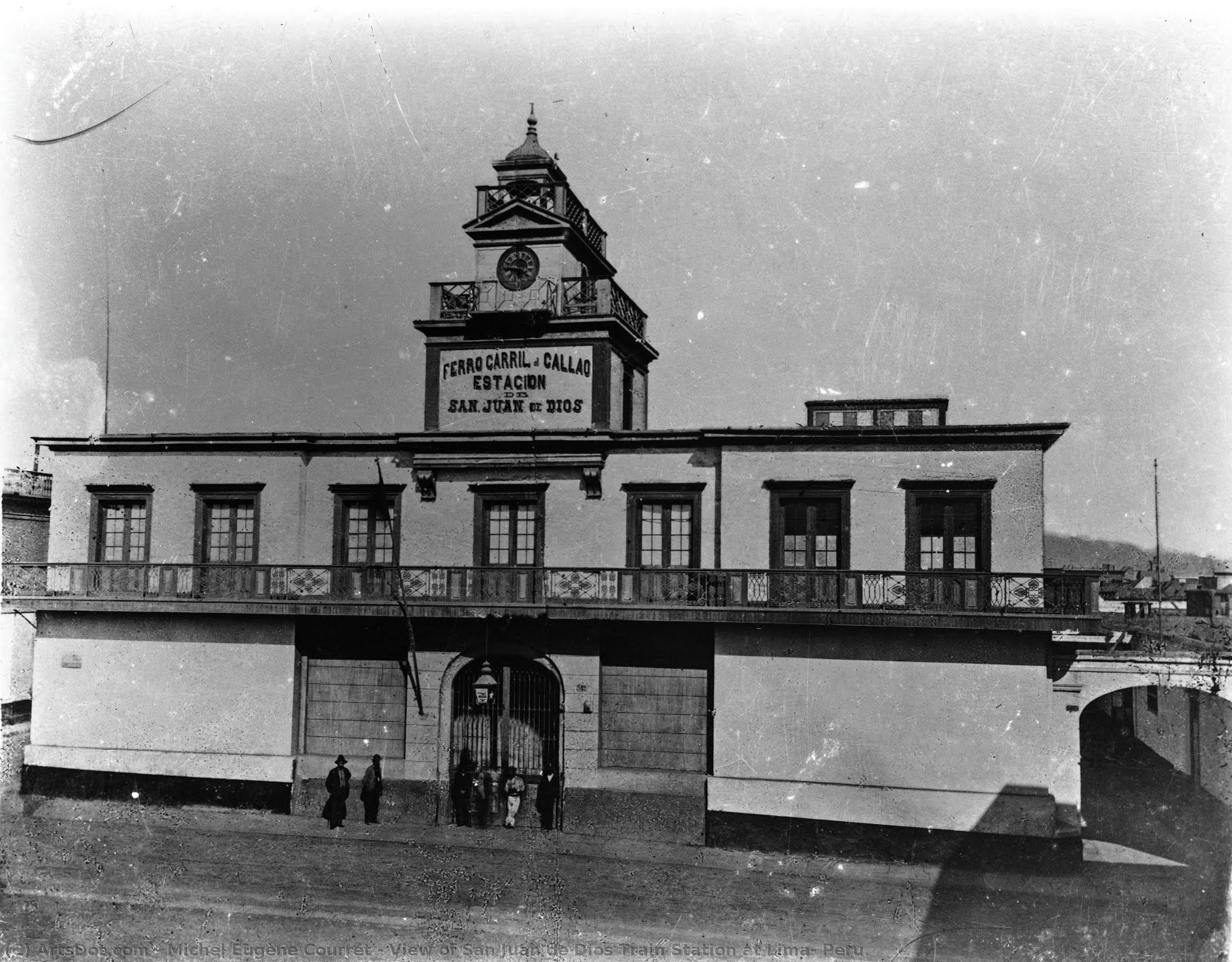 View Of San Juan De Dios Train Station At Lima, Peru. — Eugenio Courret