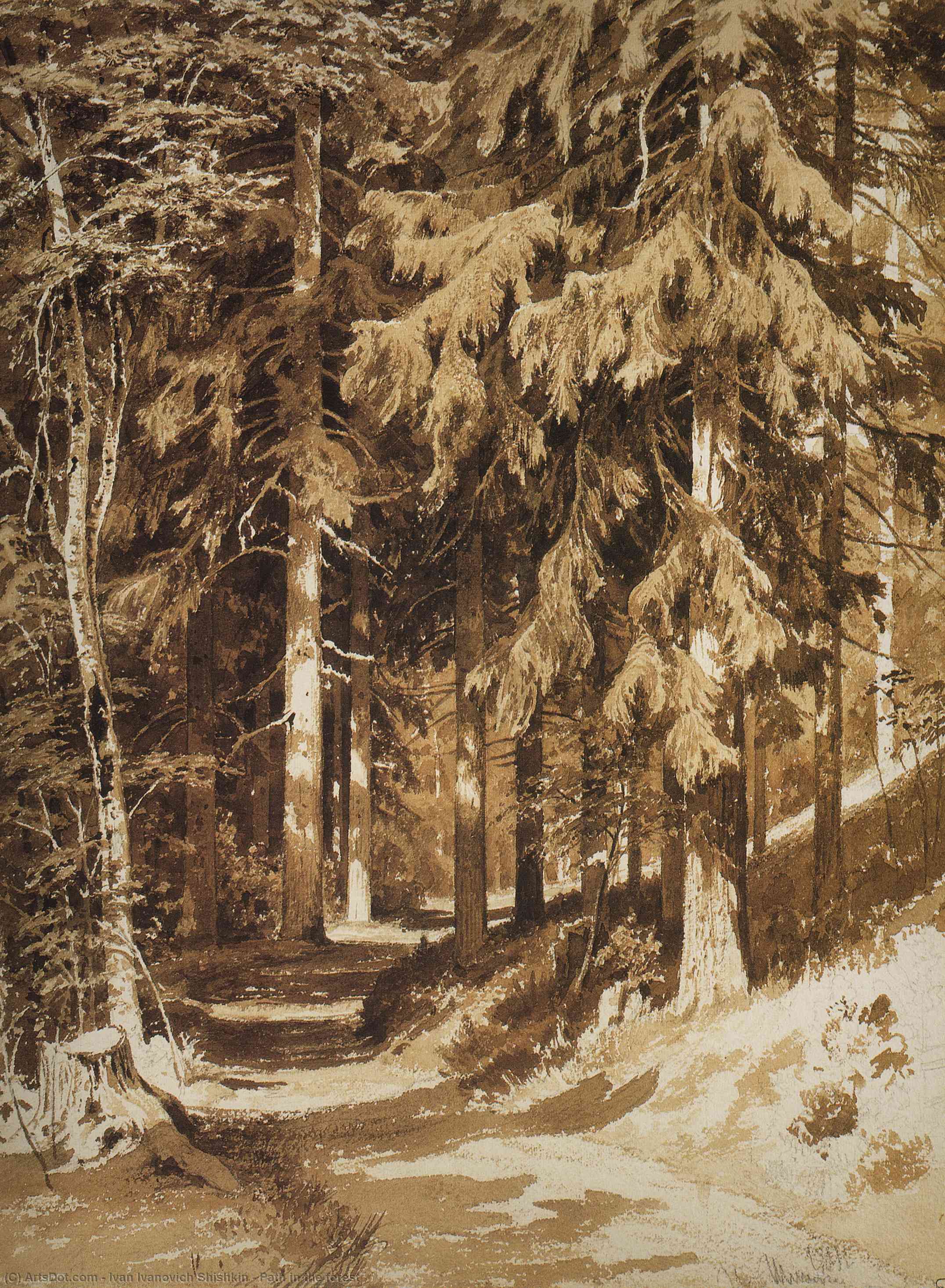 Path In The Forest — イワン・イヴァノヴィッチ・シシキン