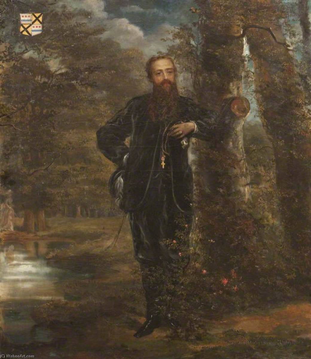 The Poet's Evening Walk To The Pool Edward Heneage Dering (1826–1892) — Rebecca Dulcibella Orpen