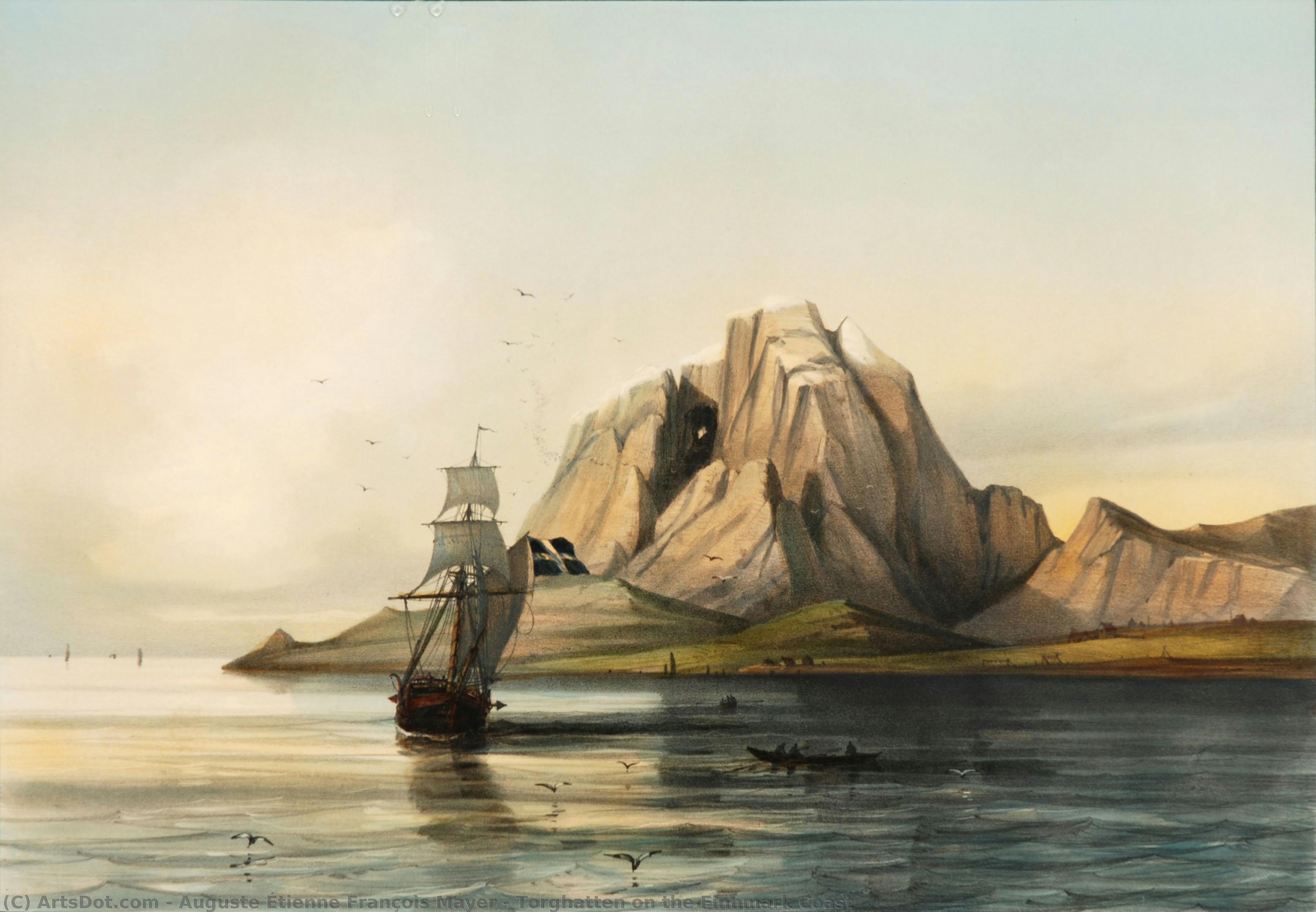 Torghatten On The Finnmark Coast — Auguste Étienne François Mayer