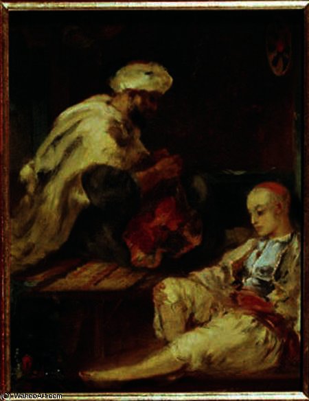 Interior Of The Workshop Of An Arab Tailor — Eugène Fromentin