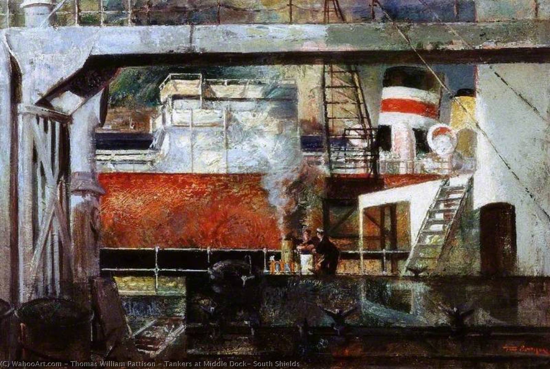 Tankers At Middle Dock, South Shields — Thomas William Pattison