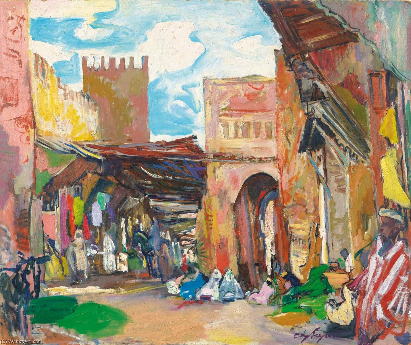 Dans Les Souks — Edouard Léon Louis Legrand