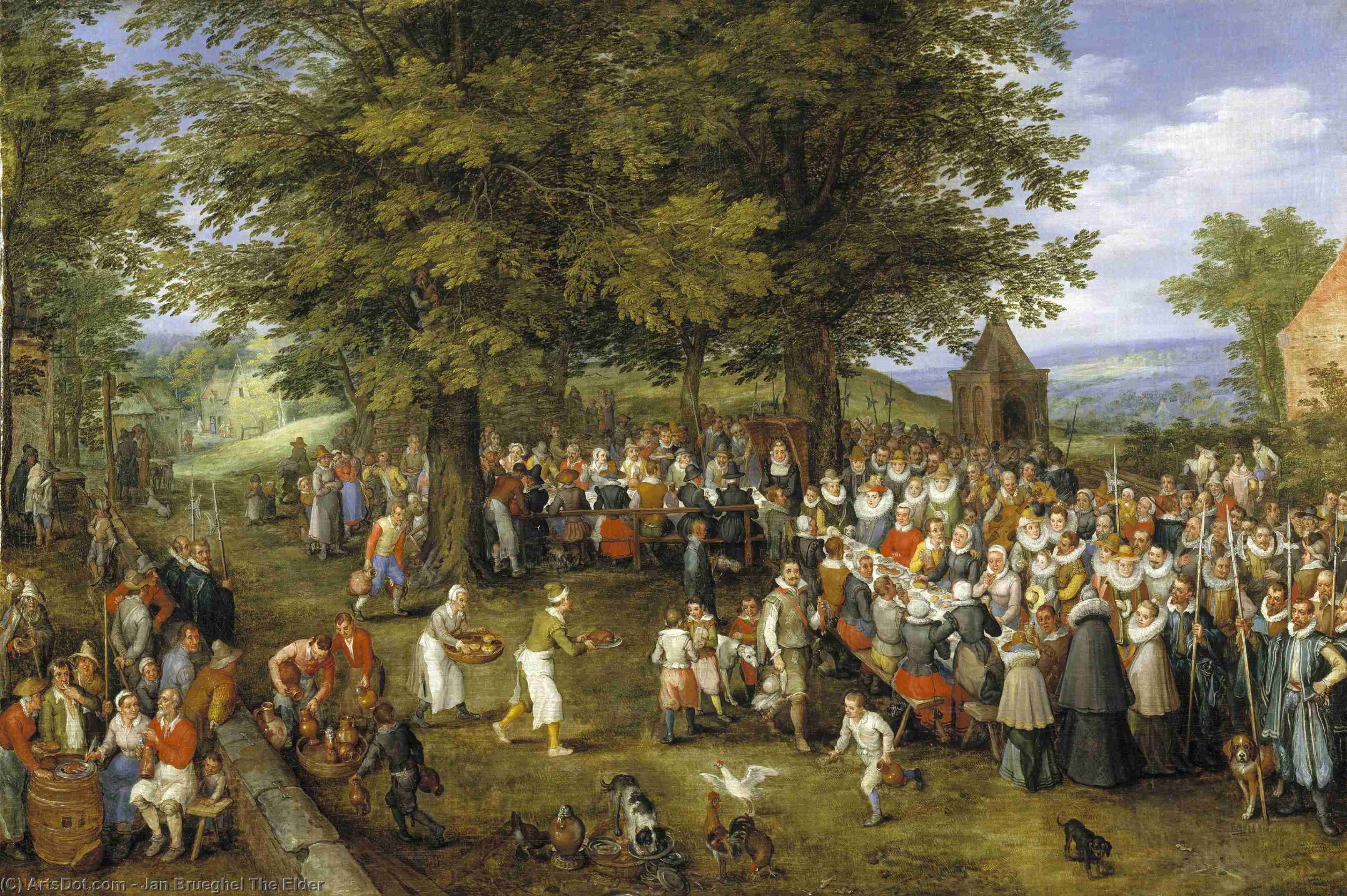 Wedding Banquet Presided Over By The Archduke And Infanta — Jan Brueghel The Elder