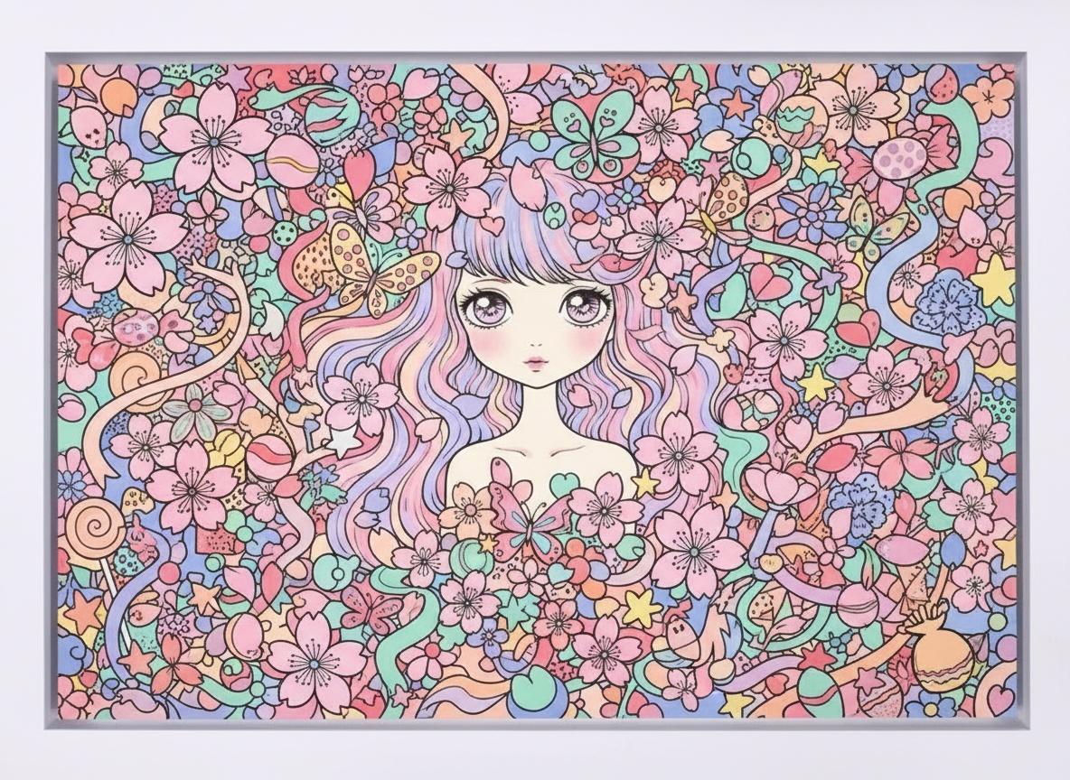 Ephemeral Bloom: A Singular Vision Of Serenity Amidst Pastel Floral Radiance — Gabrielle Rolland