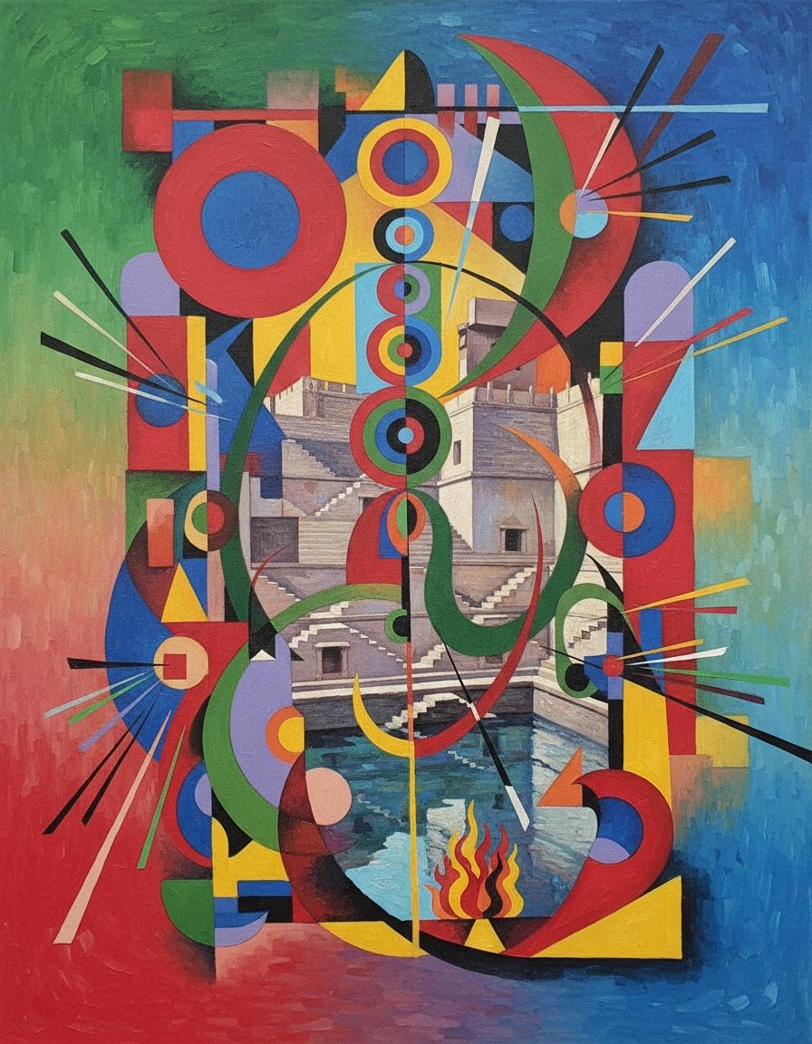 Ascension & Ember: A Kandinsky Echo — Jacques Villedieu