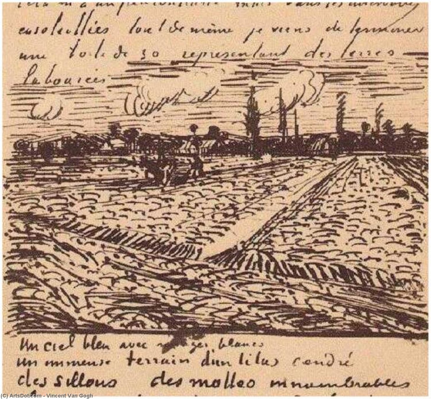 Briefe Auf Dem Gepflügten Feld — Vincent Willem Van Gogh