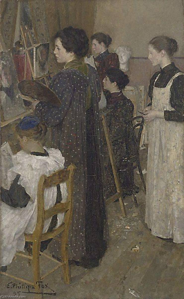 English Art Students — Эммануэль Филлипс Фокс