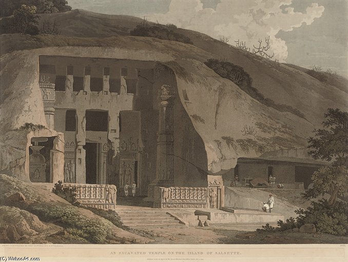An Excavated Temple On The Island Of Salsette — Thomas Daniell