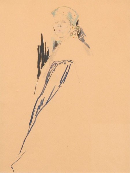A Pair Of Drawings — Filipp Andreevich Maliavin