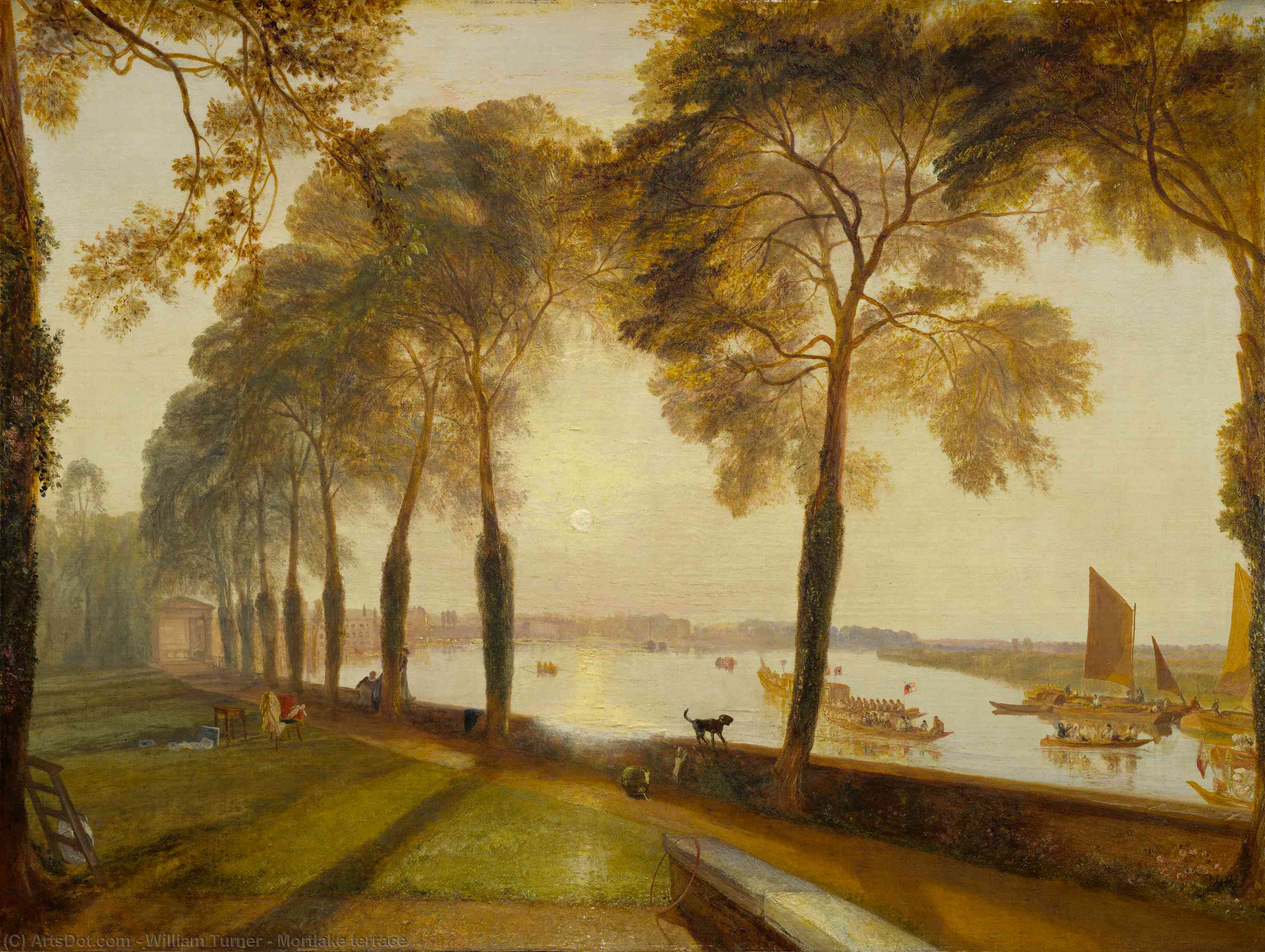 Terraza De Mortlake — Joseph Mallord William Turner