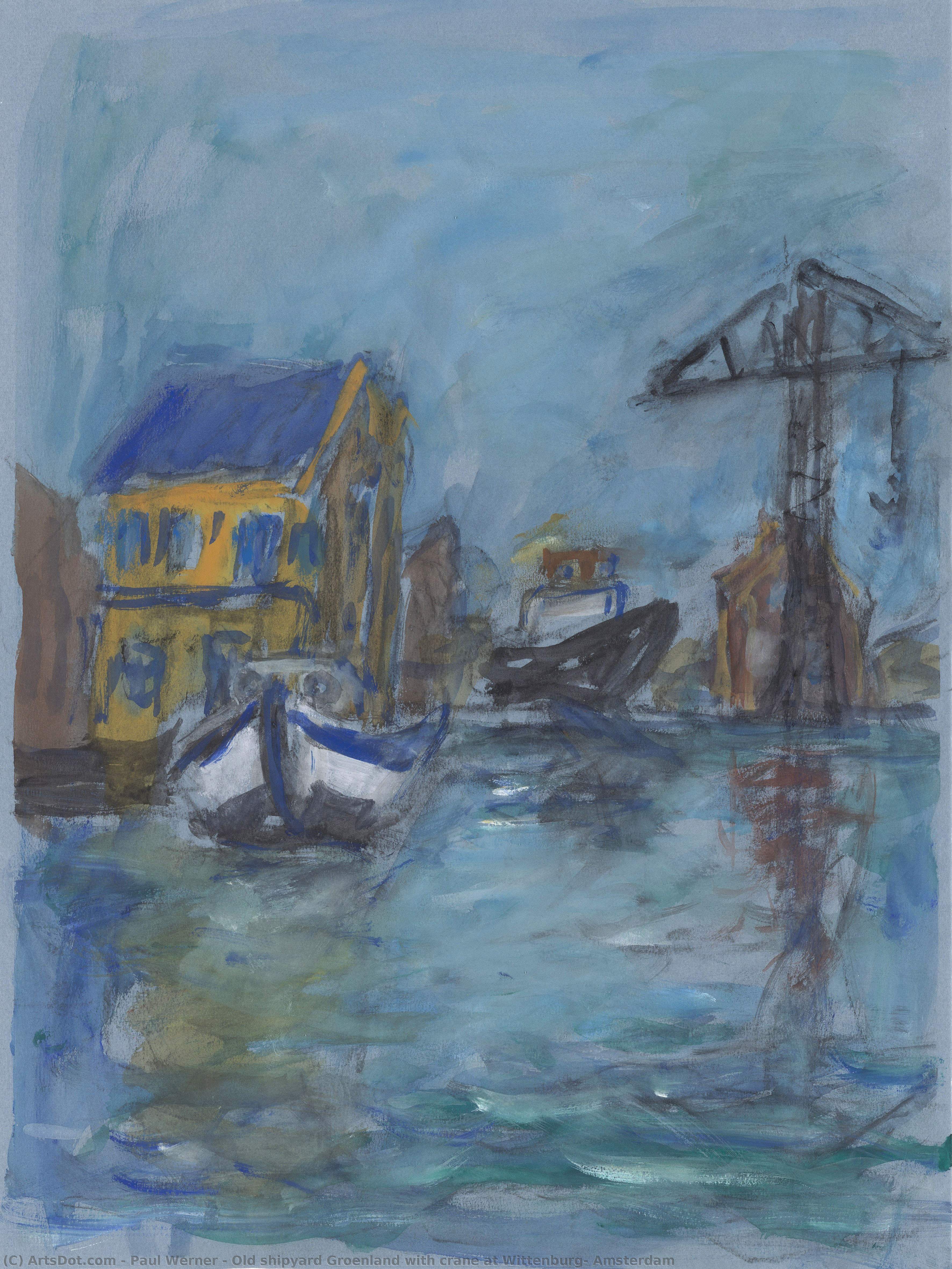 Old Shipyard Groenland With Crane At Wittenburg, Amsterdam — Paul Werner