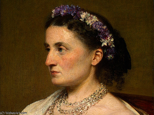 Duchess De Fitz James (detail 1) - — Henri Fantin-latour
