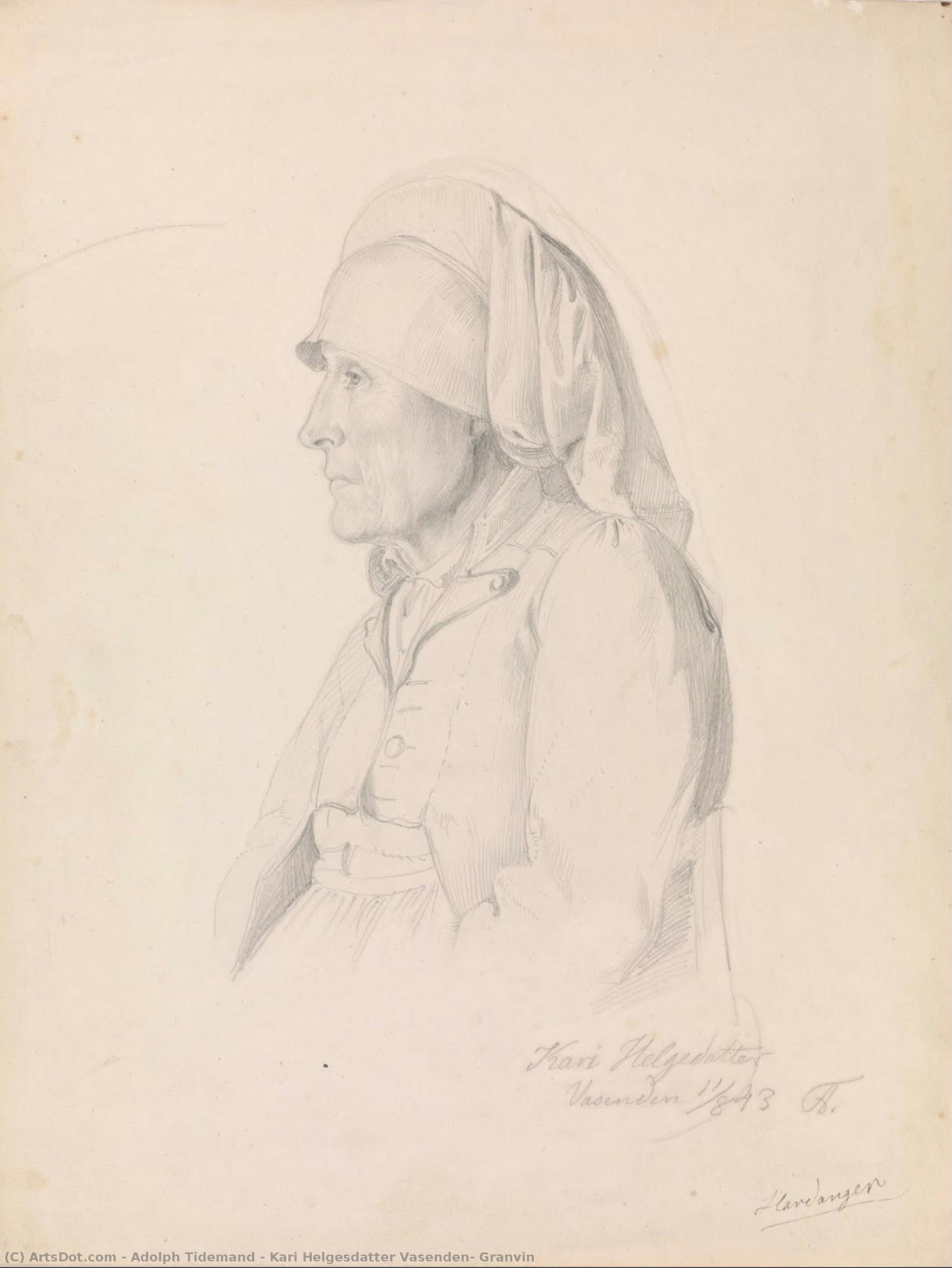Kari Helgesdatter Vasenden, Granvin — Adolph Tidemand