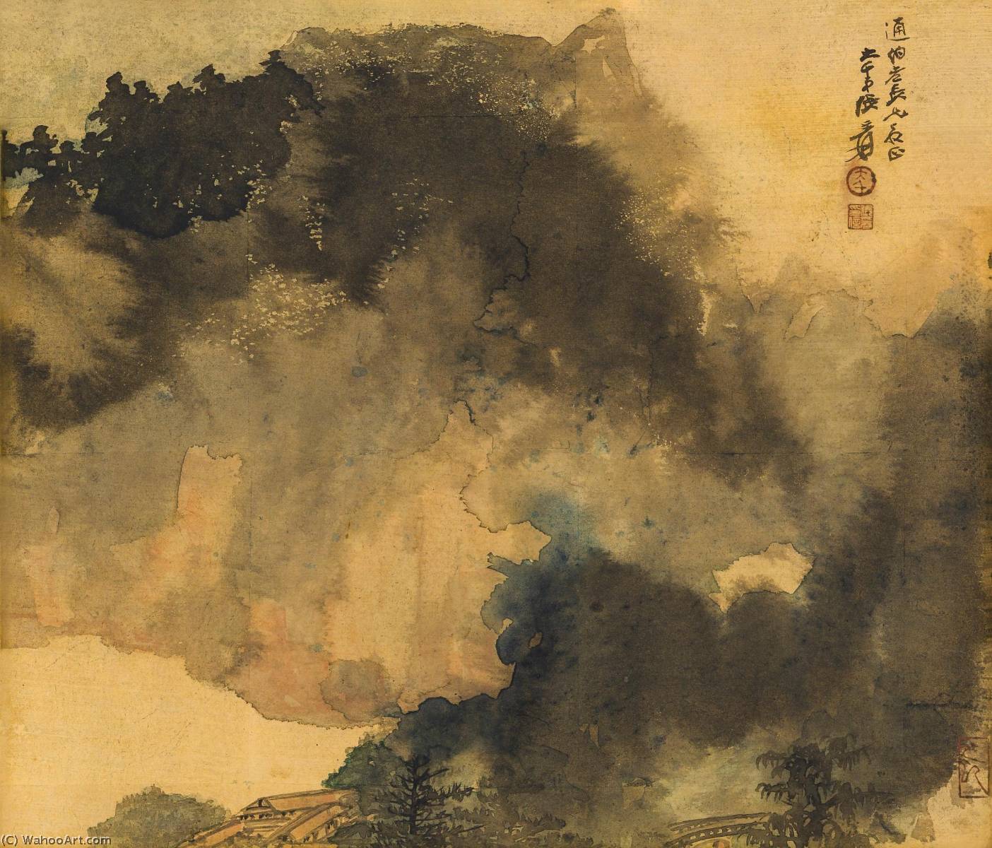 Mountain Retreat In Solitude — Zhang Daqian