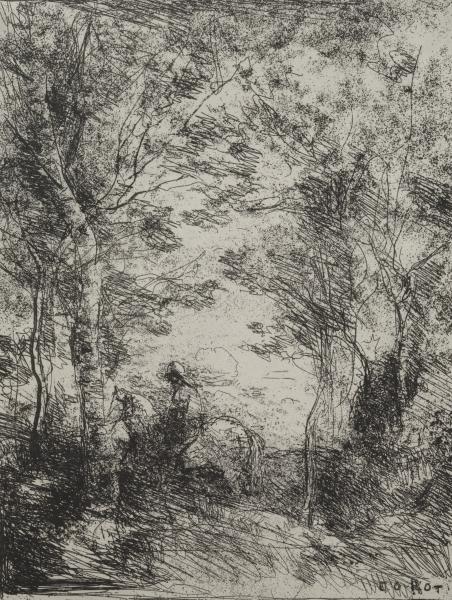 Horseman In The Woods — Žan-batist Kamil Korote