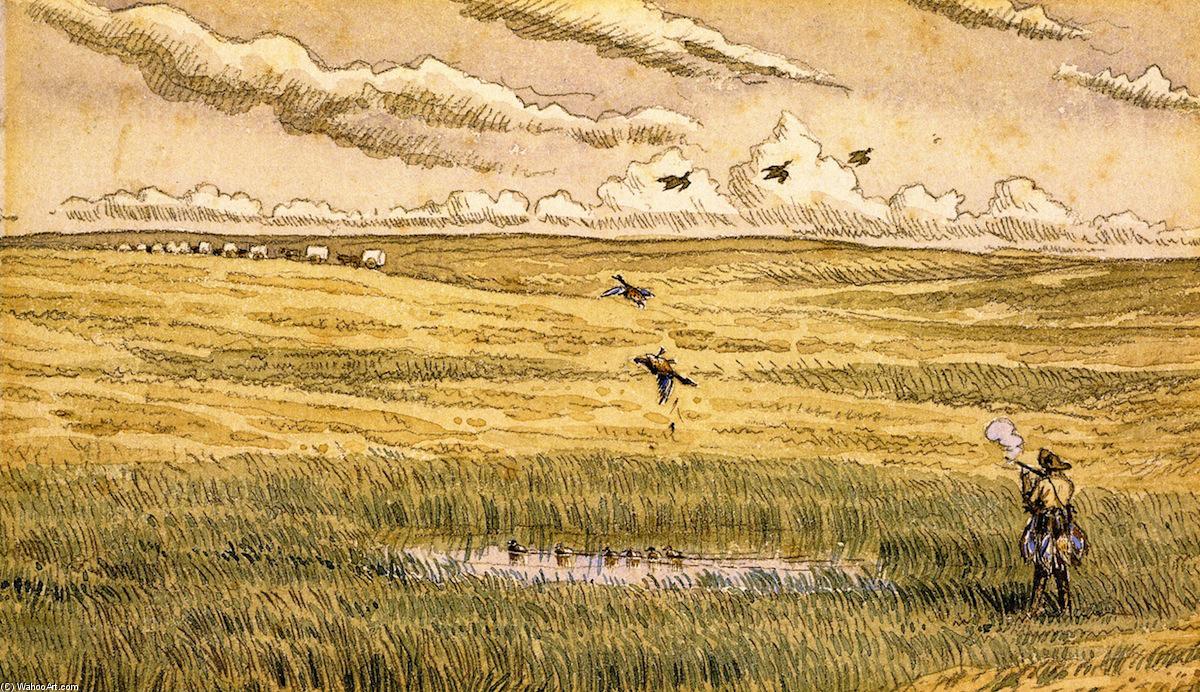 Duck Shooting Near Oak Lake, Manitiba — William George Richardson Hind