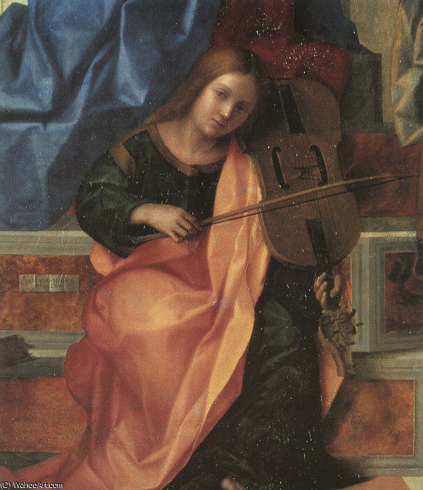 San Zaccaria Altarpiece, Detail, Church Of San Za — Giovanni Bellini