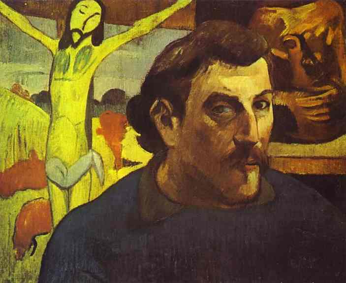 Self Portrait With The Yellow Christ — Eugène Henri Paul Gauguin
