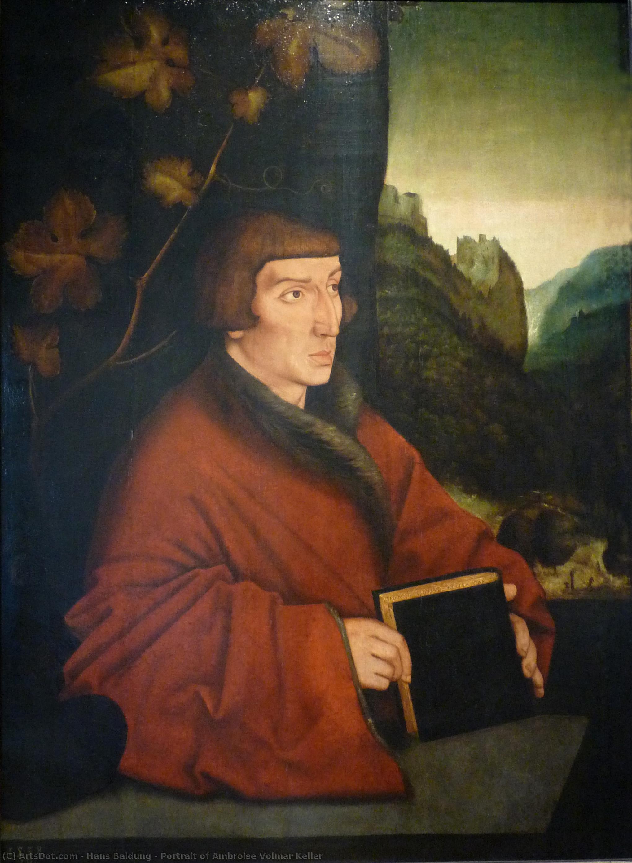 Portrait Of Ambroise Volmar Keller — Hans Baldung