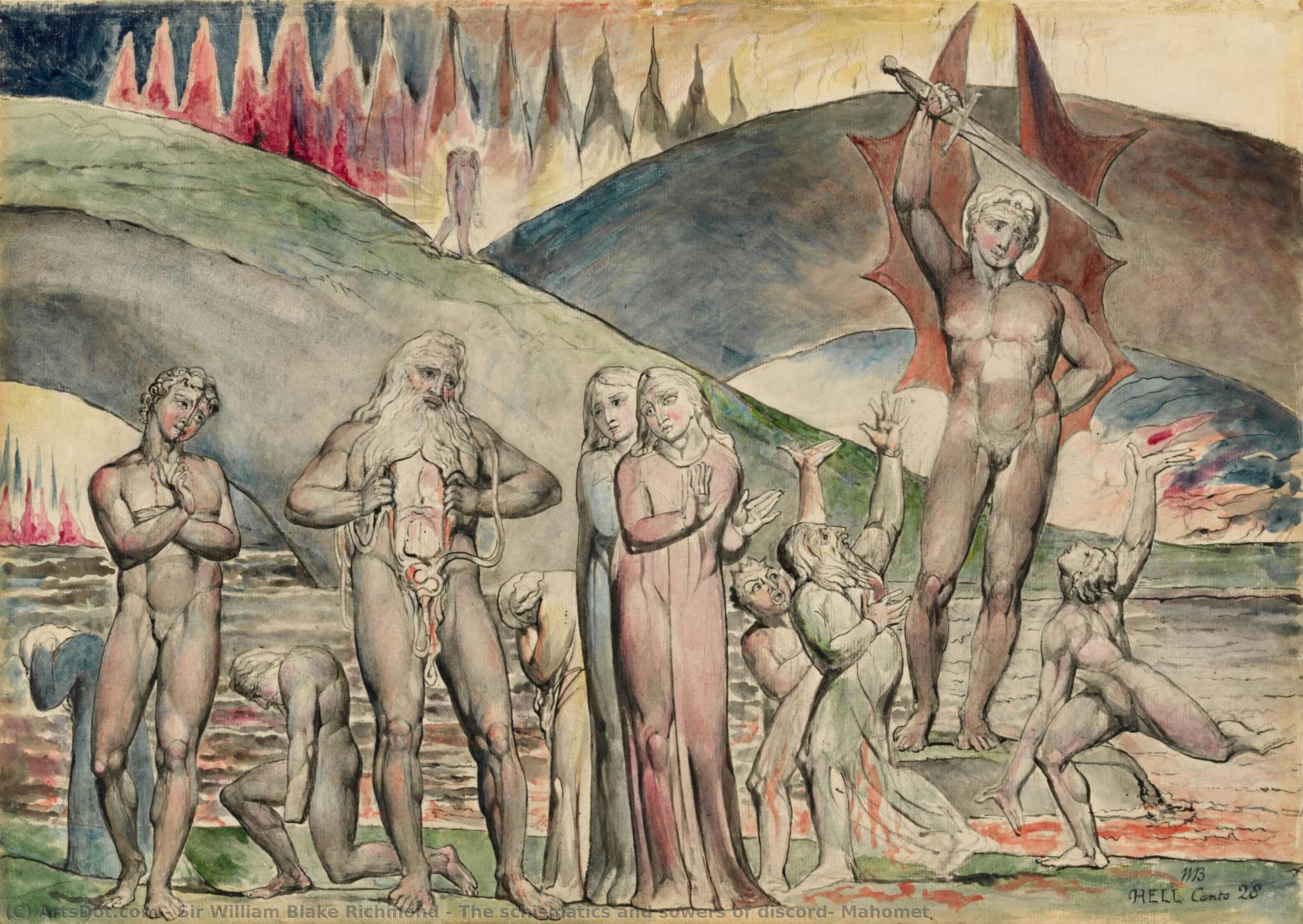 The Schismatics And Sowers Of Discord: Mahomet — Sir William Blake Richmond