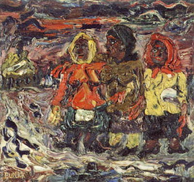 Three Peasants — David Davidovich Burliuk