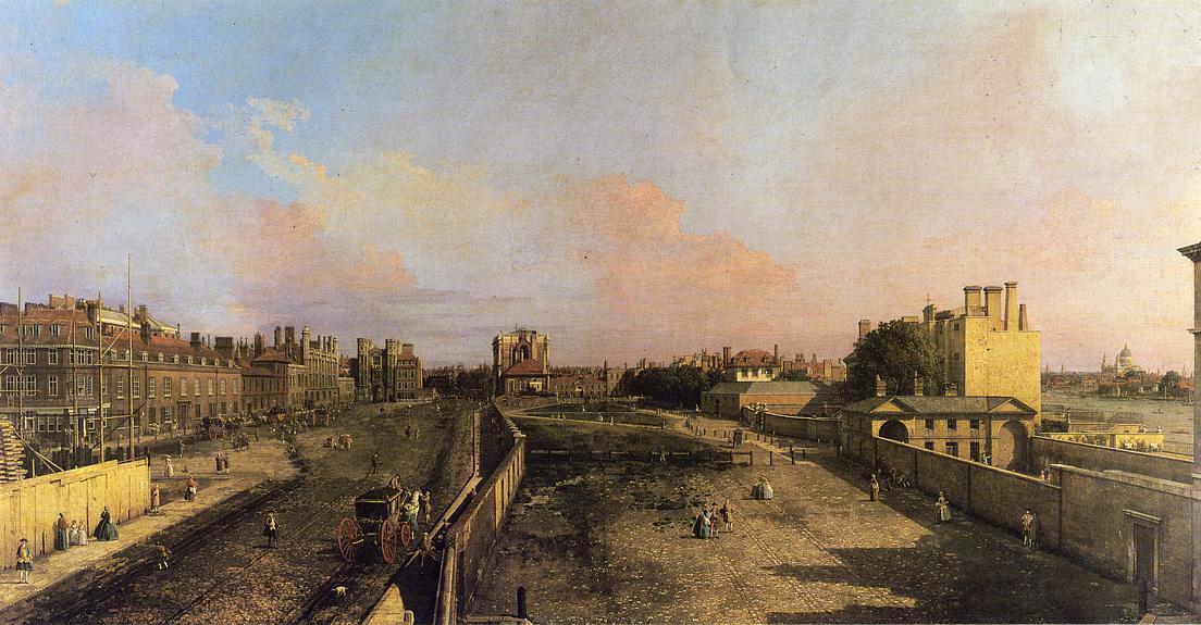 London Whitehall And The Privy Garden Looking North — Canaletto