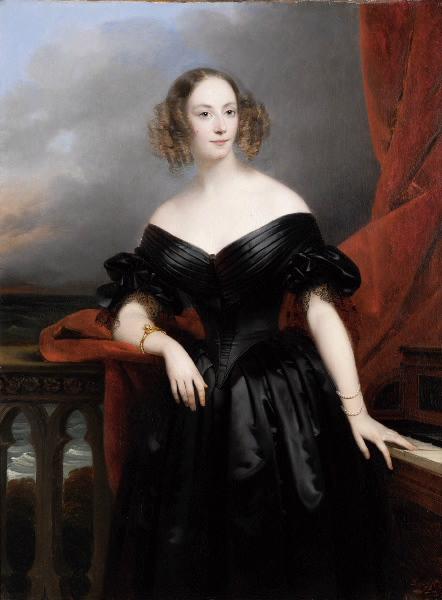 Portrait De Madame Rampal, Comtesse De Grigneuseville — Claude Marie Paul Dubufe