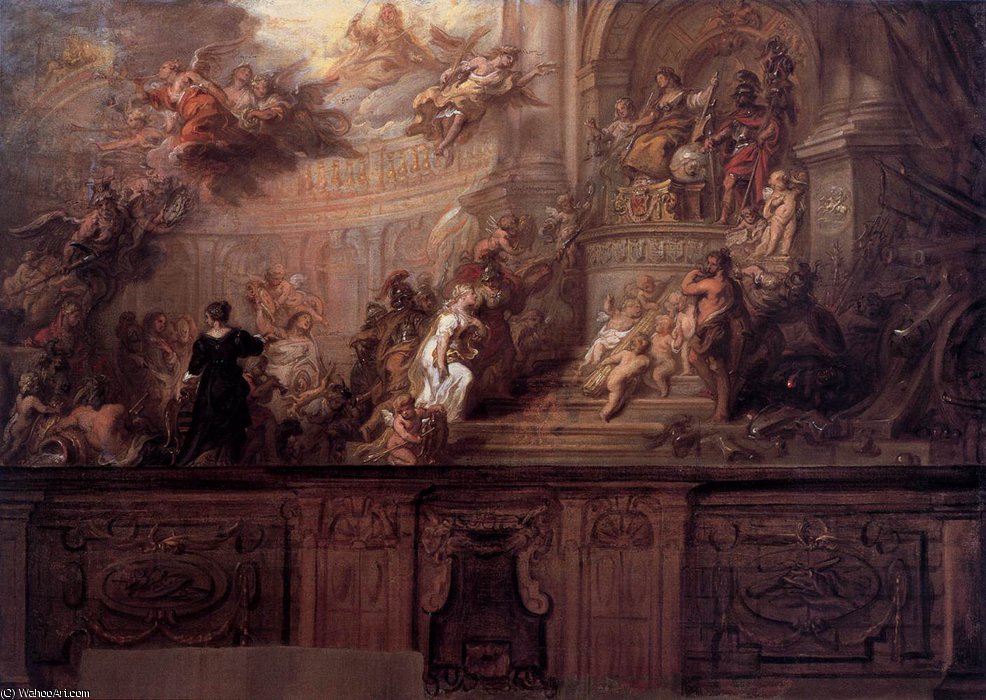 Allegory Of The Entry Of - S Hertogenbosch And Meierij Into T....union Of Utrecht — Theodoor Van Thulden