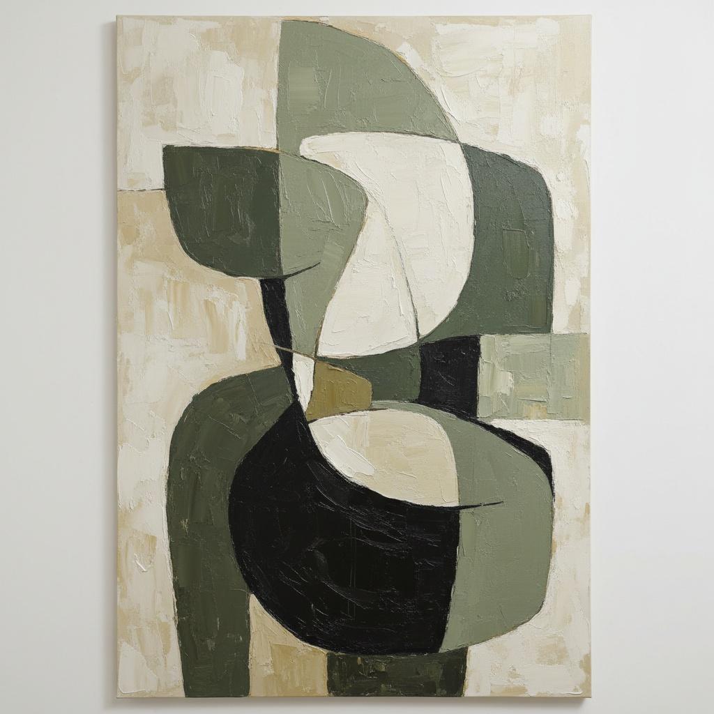 Monolithic Silence: An Organic Study In Earthy Tones And Sculptural Impasto — Laurent Fabre