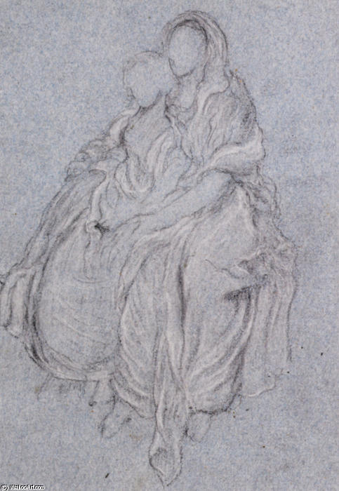 Study Of Seated Girls Watching The Festive Procession — Sir Frederic Lord Leighton