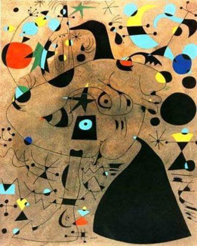 Mujer En La Noche — Joan Miró