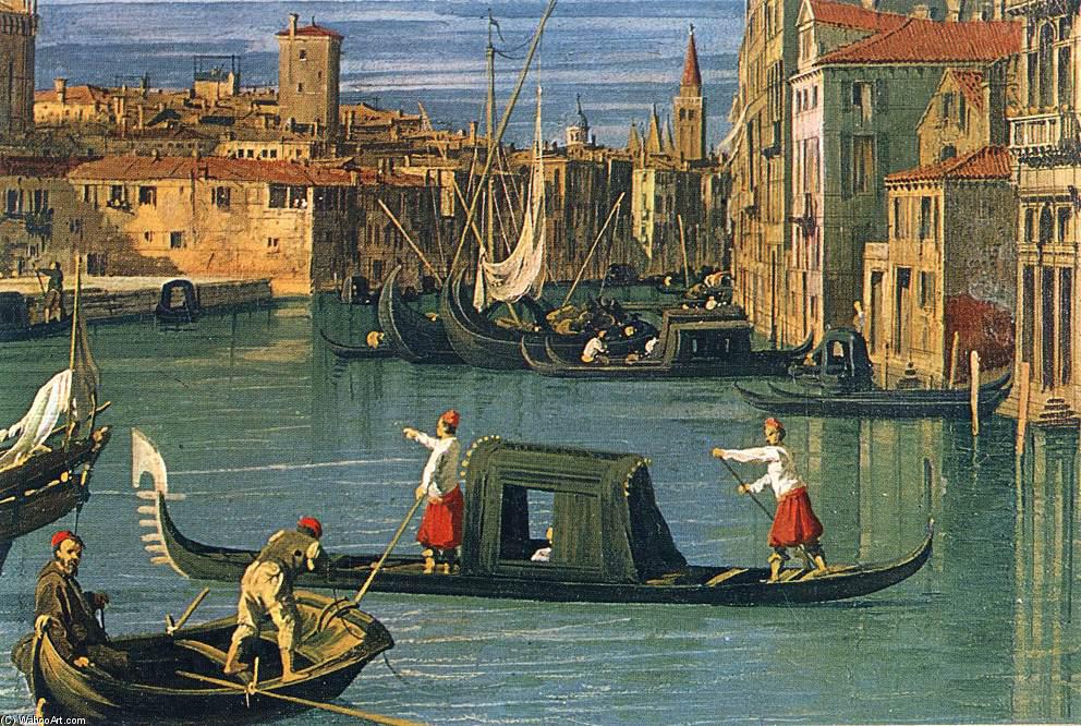 The Grand Canal And The Church Of The Salute (detail) — Каналето
