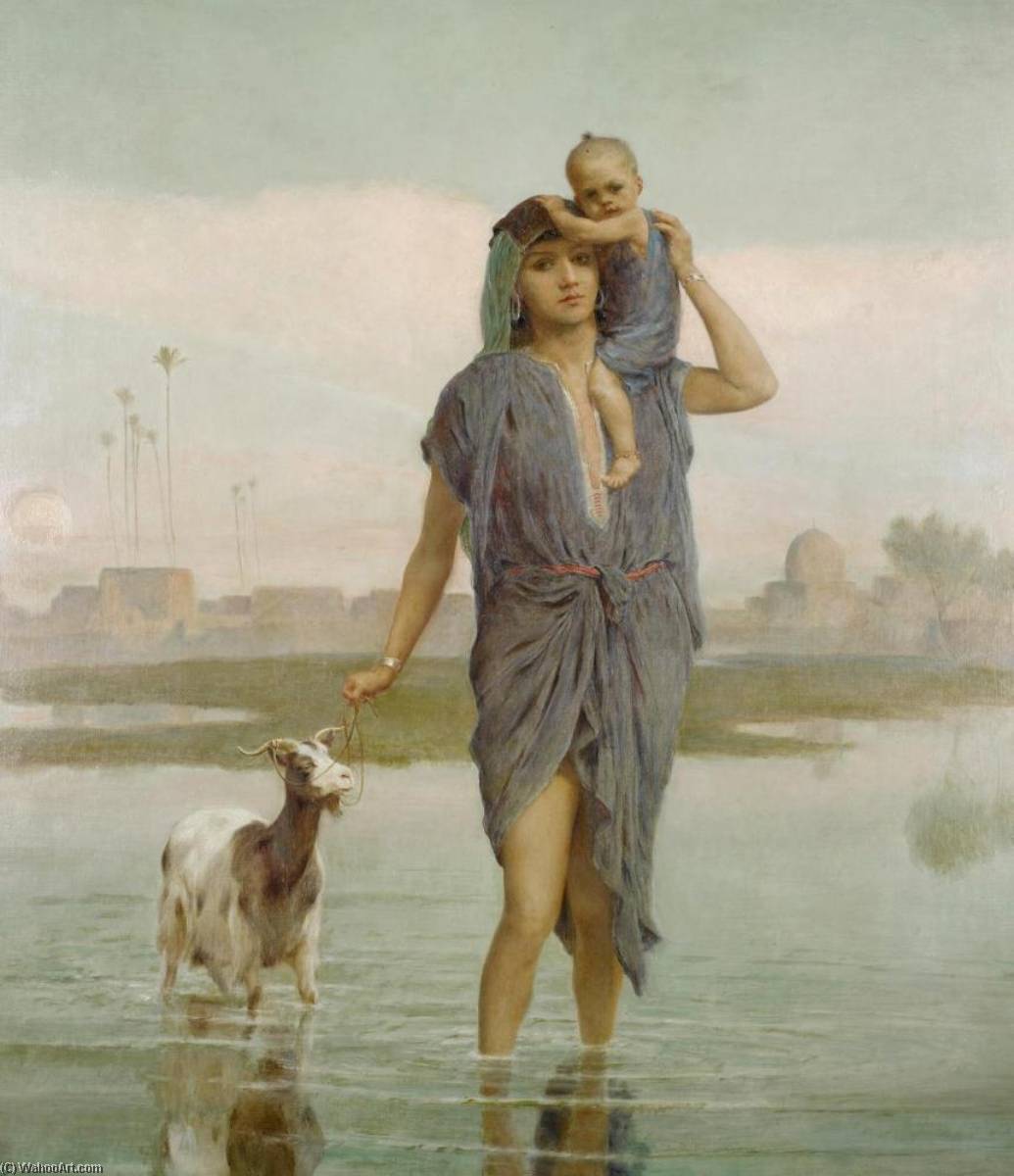 Leaving The Village — Frederick Goodall