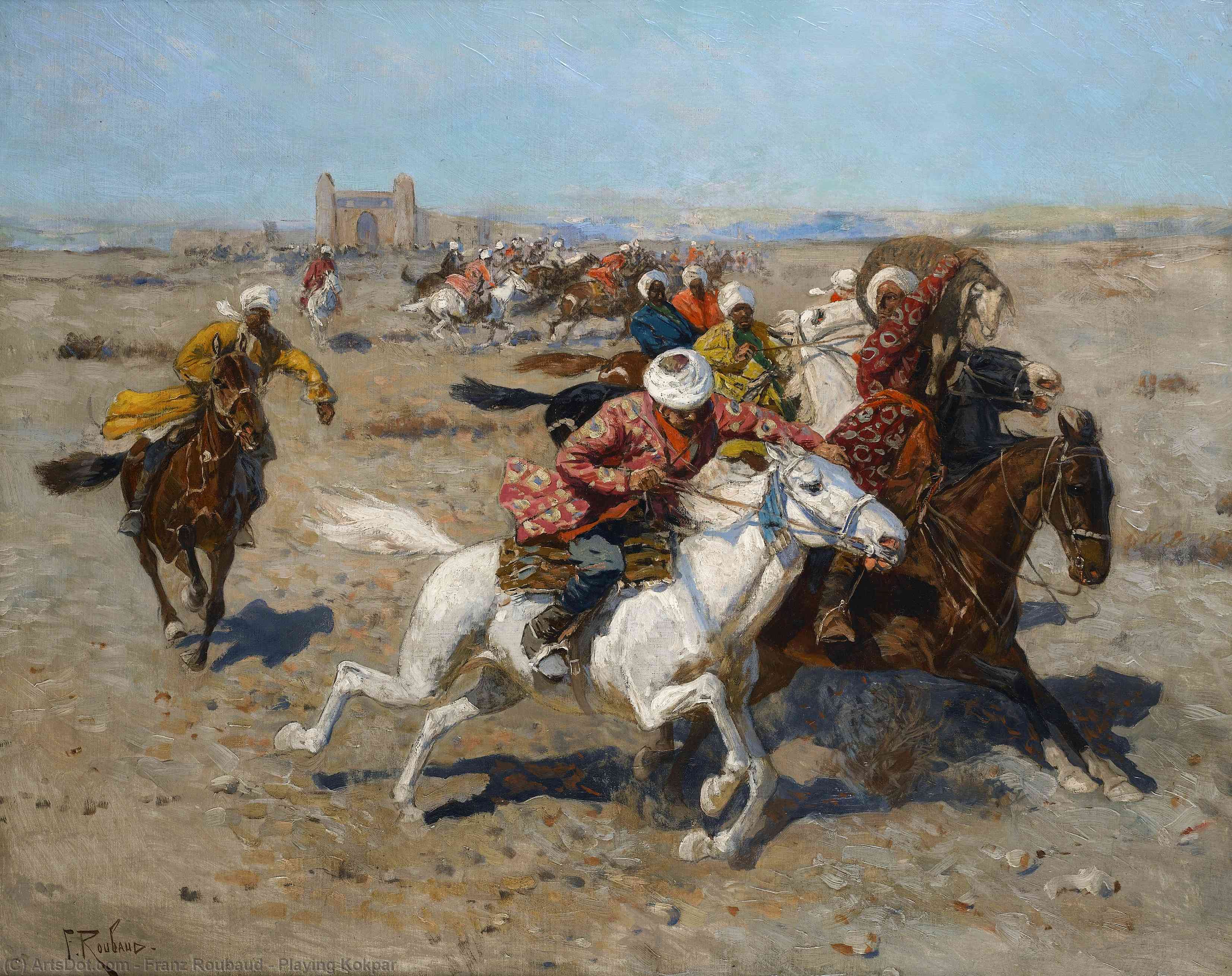 Playing Kokpar — Франц Алексеевич Рубо