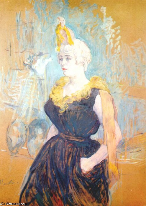 The Clownesse Cha-u-kao — Henri De Toulouse-lautrec