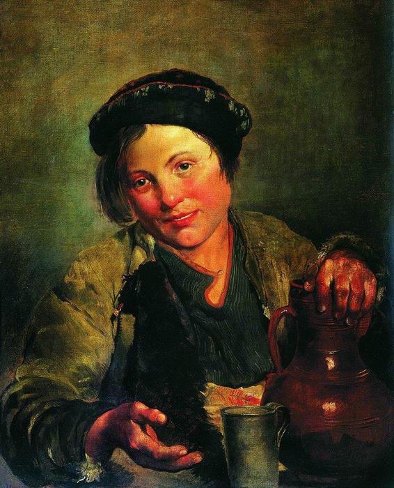 A Boy Selling Brew — Vladimir Yegorovich Makovsky