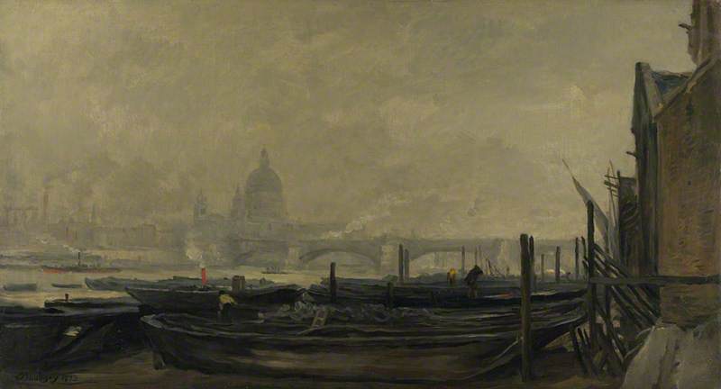 St Paul's From The Surrey Side — Charles-françois Daubigny