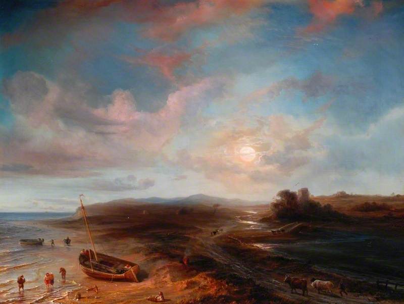 Coast View In Scotland — Jean Antoine Théodore Gudin