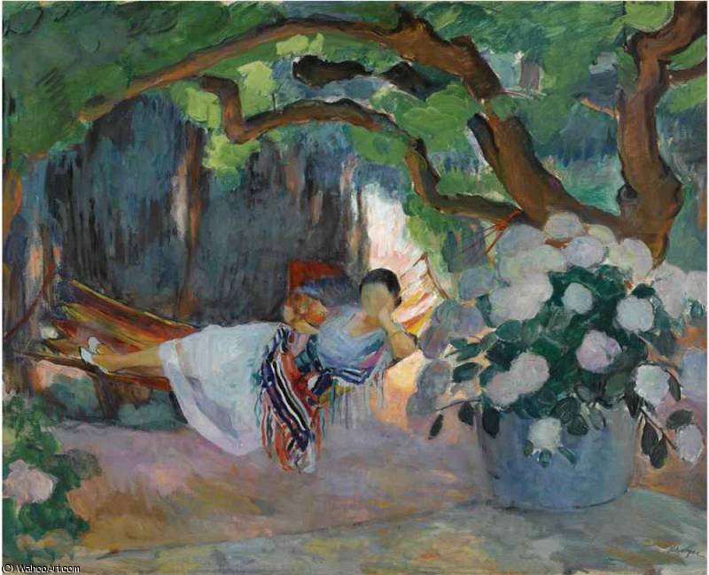 Le Pradet Jeune Femme Au Hamac — Henri Lebasque