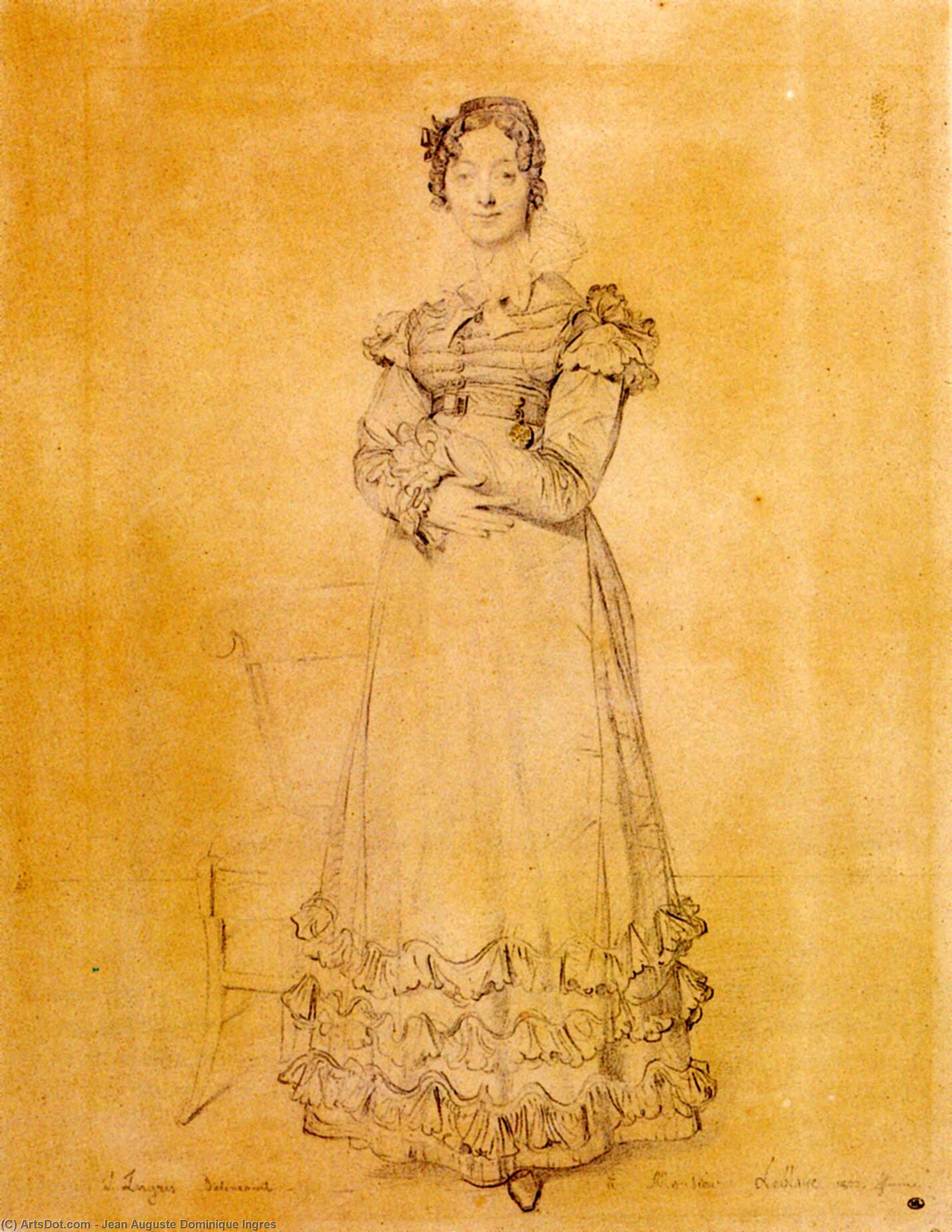 Madame Jacquelles Louis Leblanc Born Francoise Poncelle — Jean-auguste-dominique Ingres
