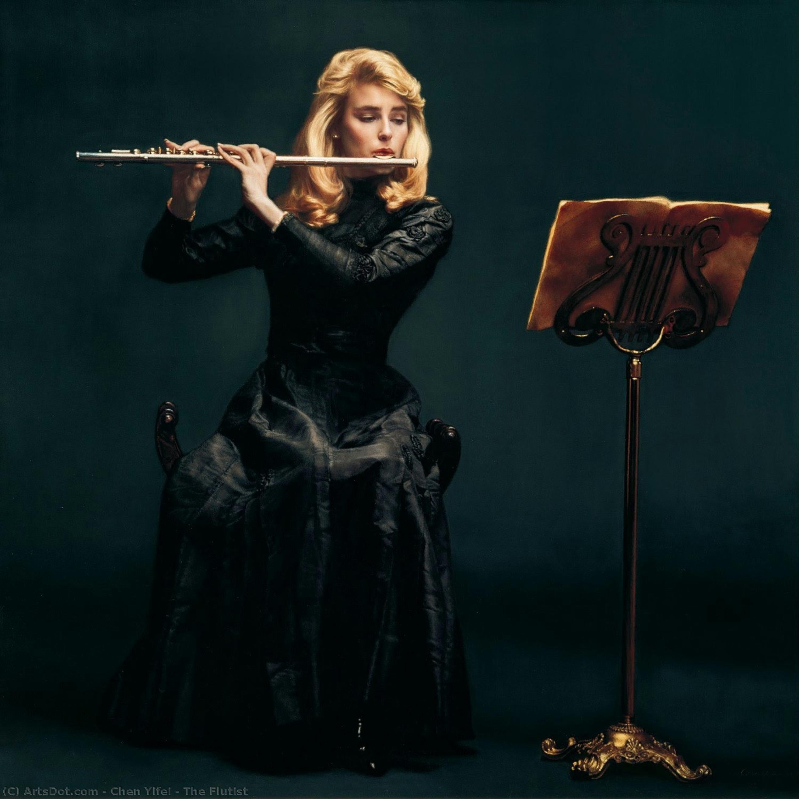 The Flutist — 陳逸飛